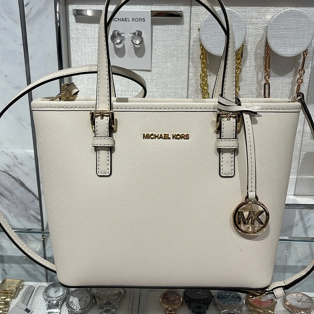 Michael Kors Jet Set Travel Extra-Small Top-Zip Tote Carryall Bag
Light Cream - Picture 1 of 16